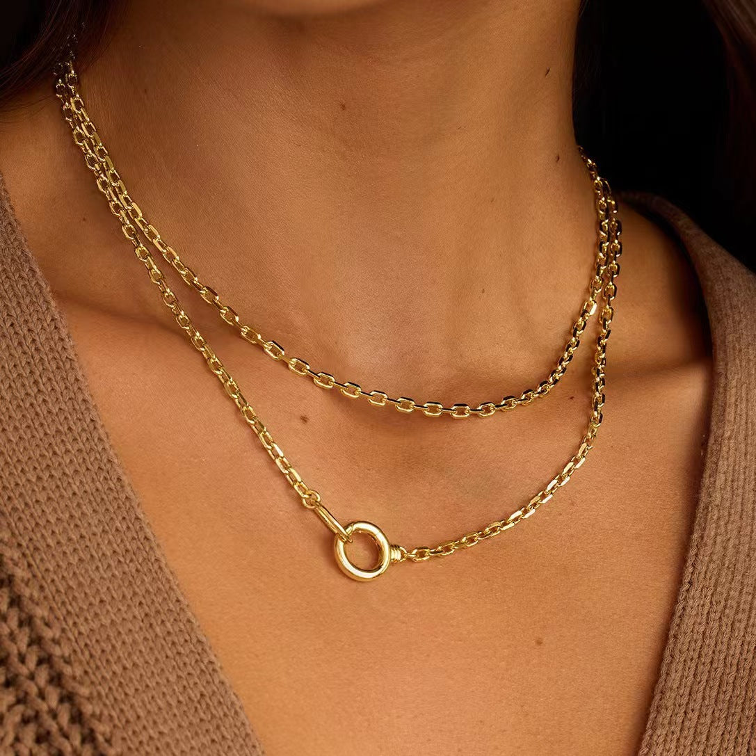 Circle Buckle Necklace