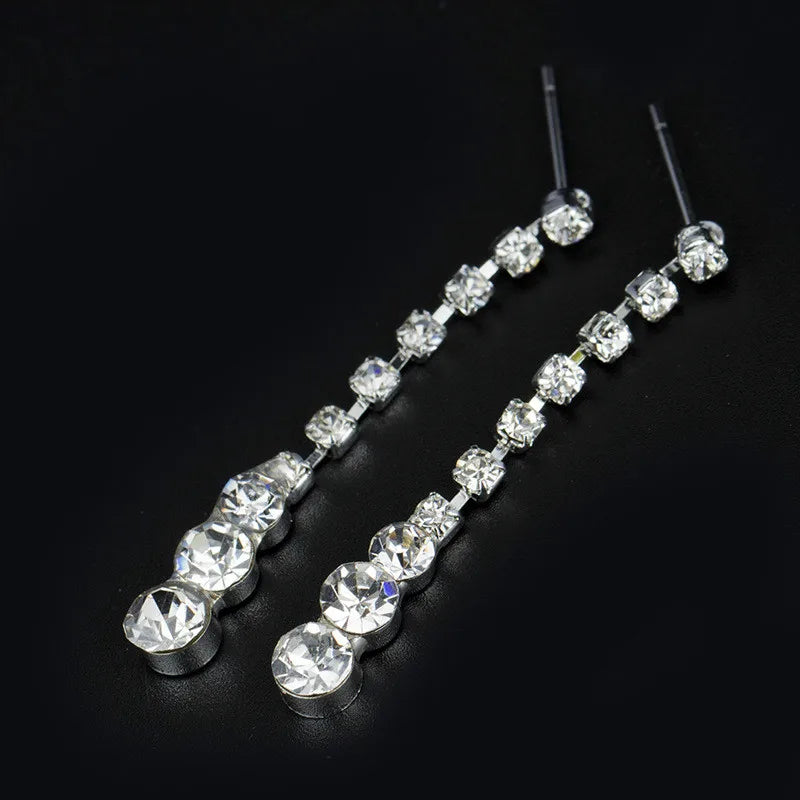 Rhinestone Necklace And Earrings for Bridal, Bridesmaid And Wedding Accessories