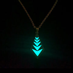 Luminous Geometric Pendant Necklace