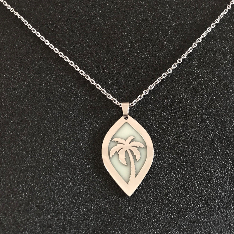 Luminous Geometric Pendant Necklace