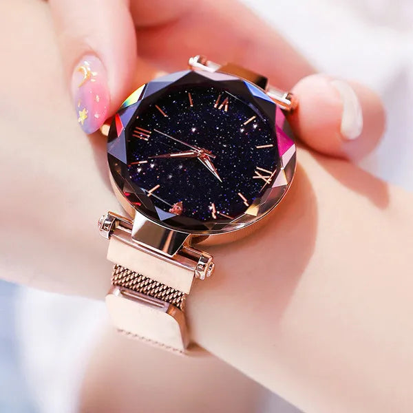 Elegant Starry Sky Quartz Watch for Women