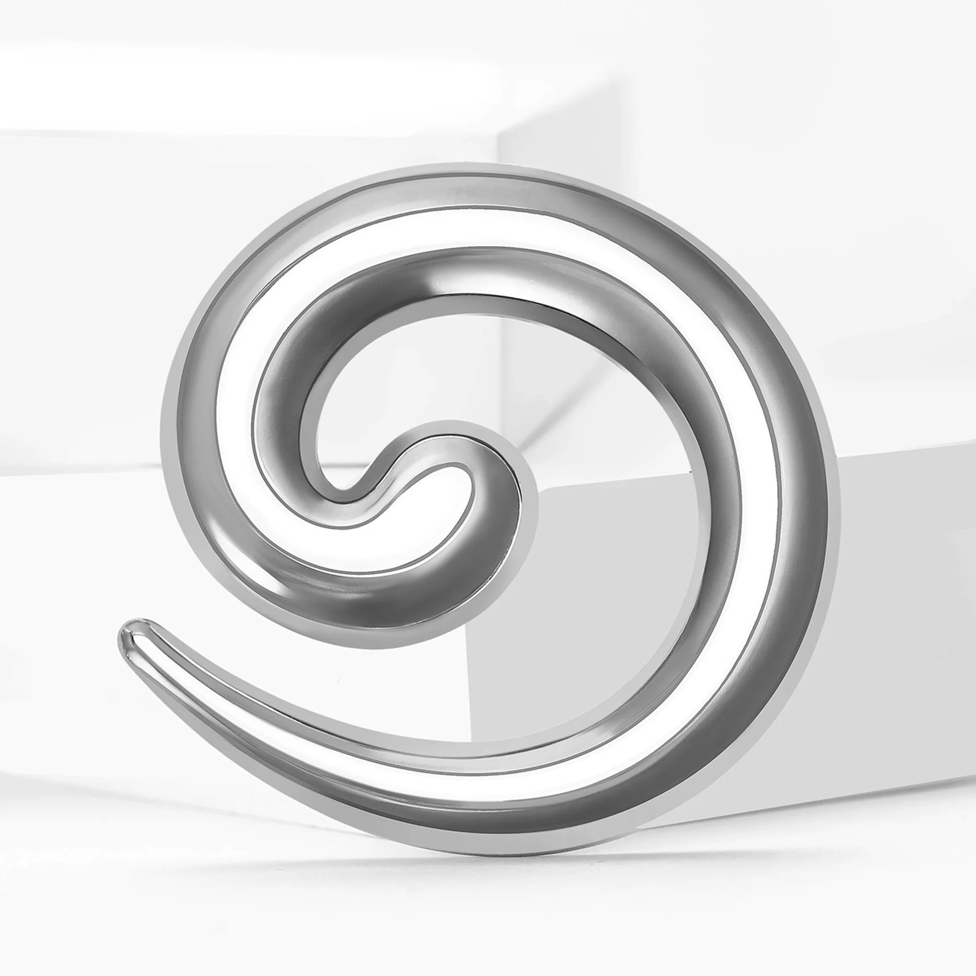 Stainless Steel Irregular Geometric Ring Brooch