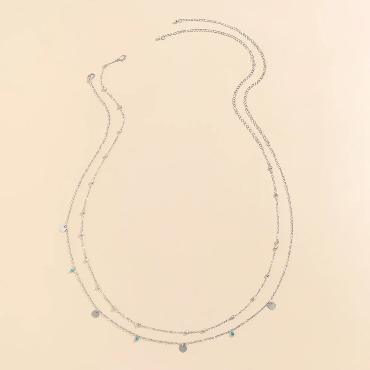 Minimalist Multilayer Waist Beads – Geometric Sequin Belly Chain for Women