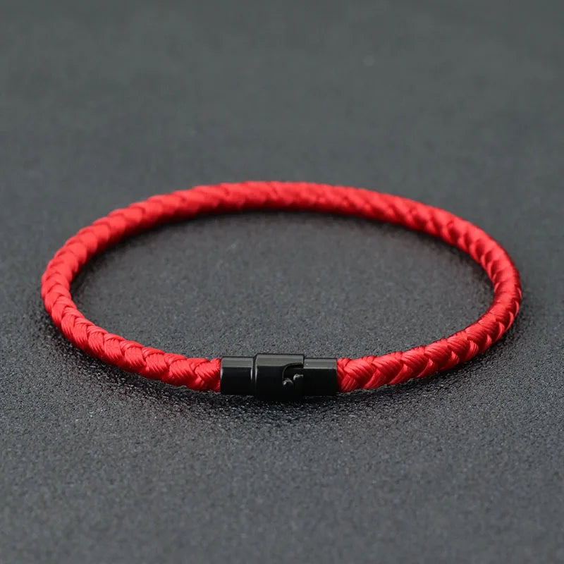 Men Lucky Thread Bracelet with Micro Magnetic Beads