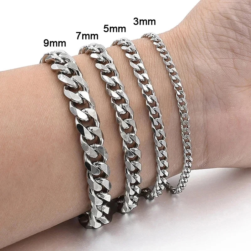 Classic Stainless Steel Chain Bracelet