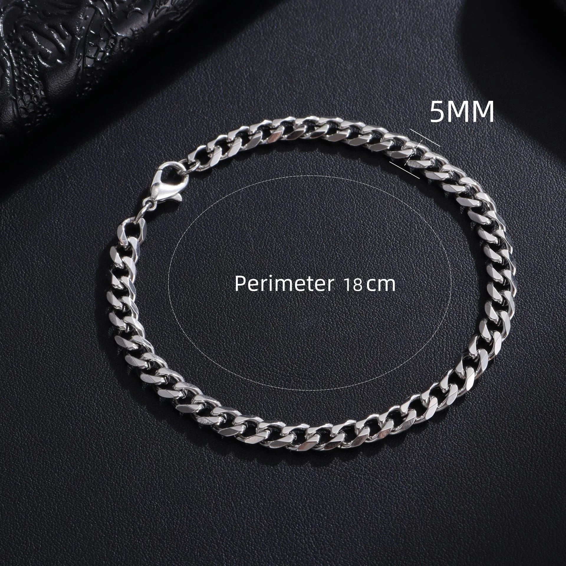 Classic Stainless Steel Chain Bracelet