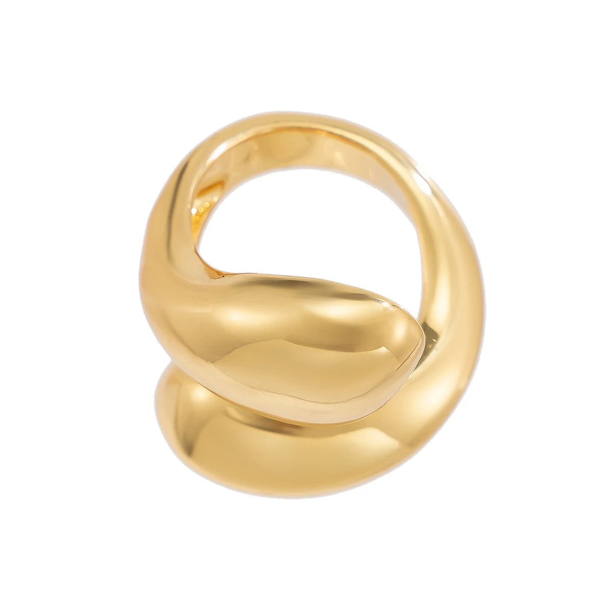Women’s Punk Snake Water Drop Ring
