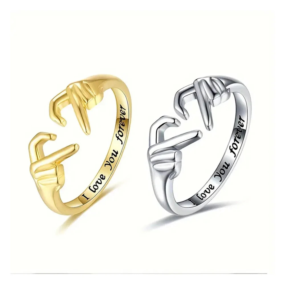 Romantic Couple Gesture Open Ring – I Love You