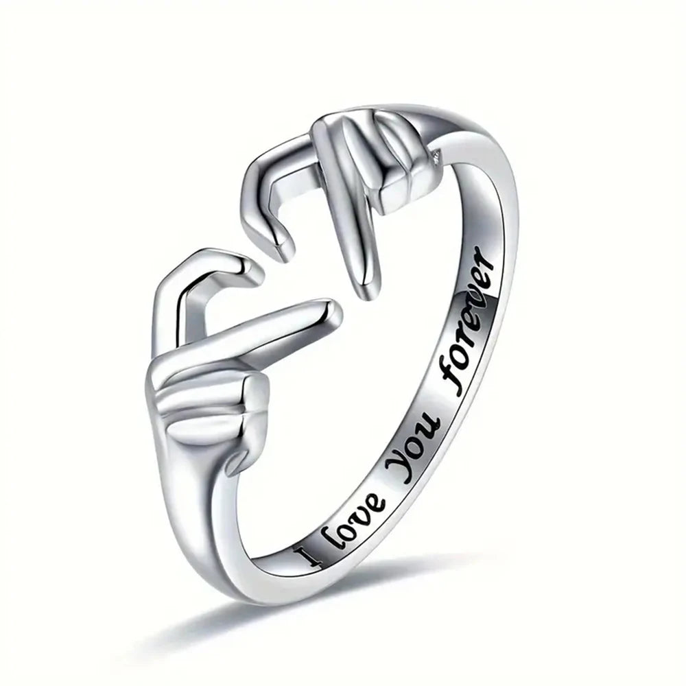 Romantic Couple Gesture Open Ring – I Love You