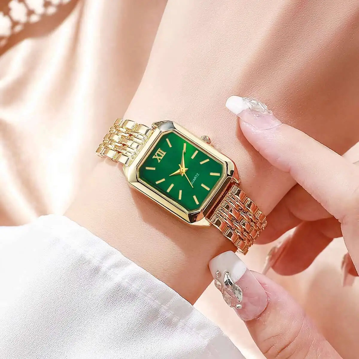 Luxury Rectangle Quartz Watch for Women