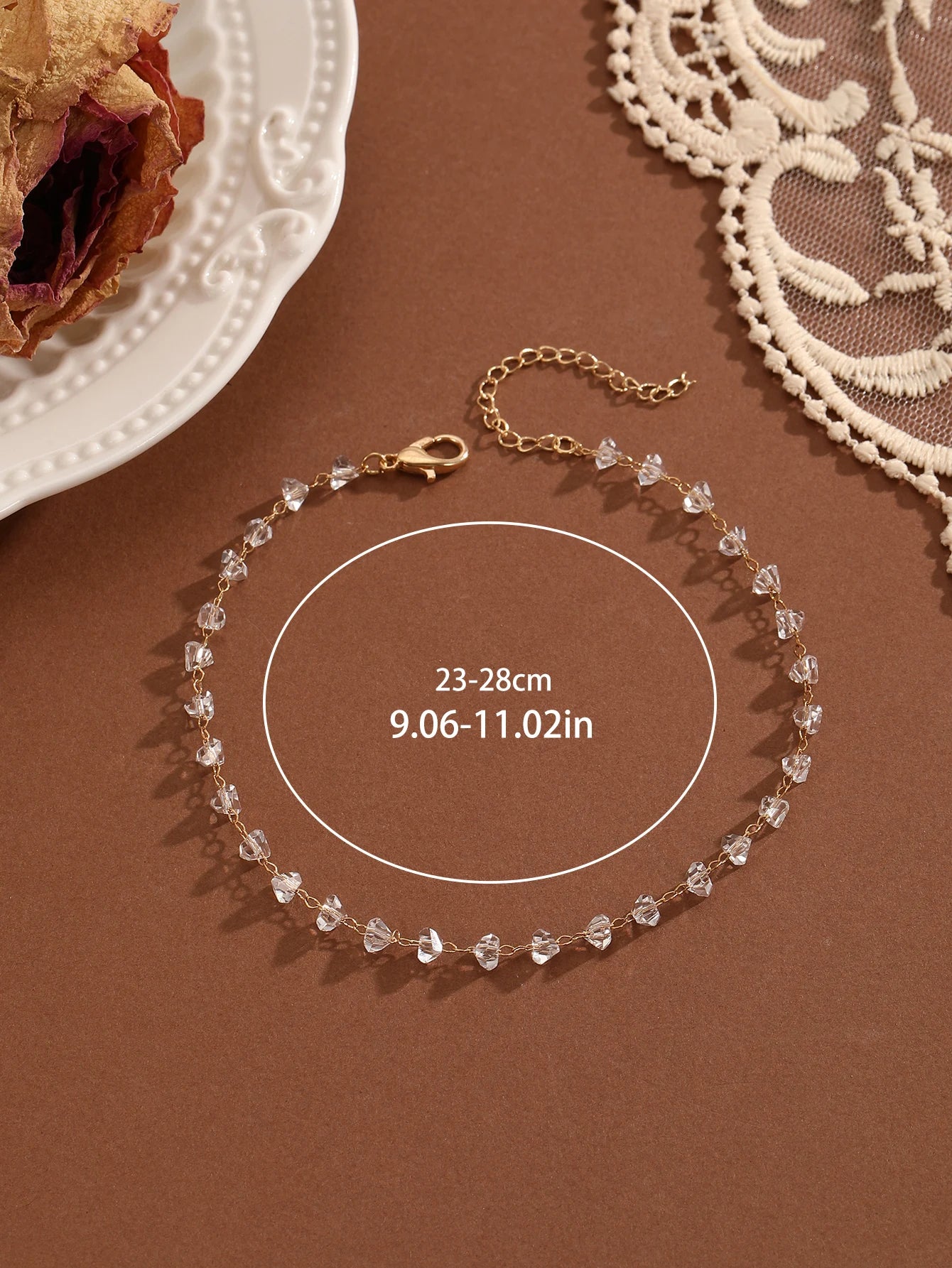 Crystal Ankle Bracelet for Women