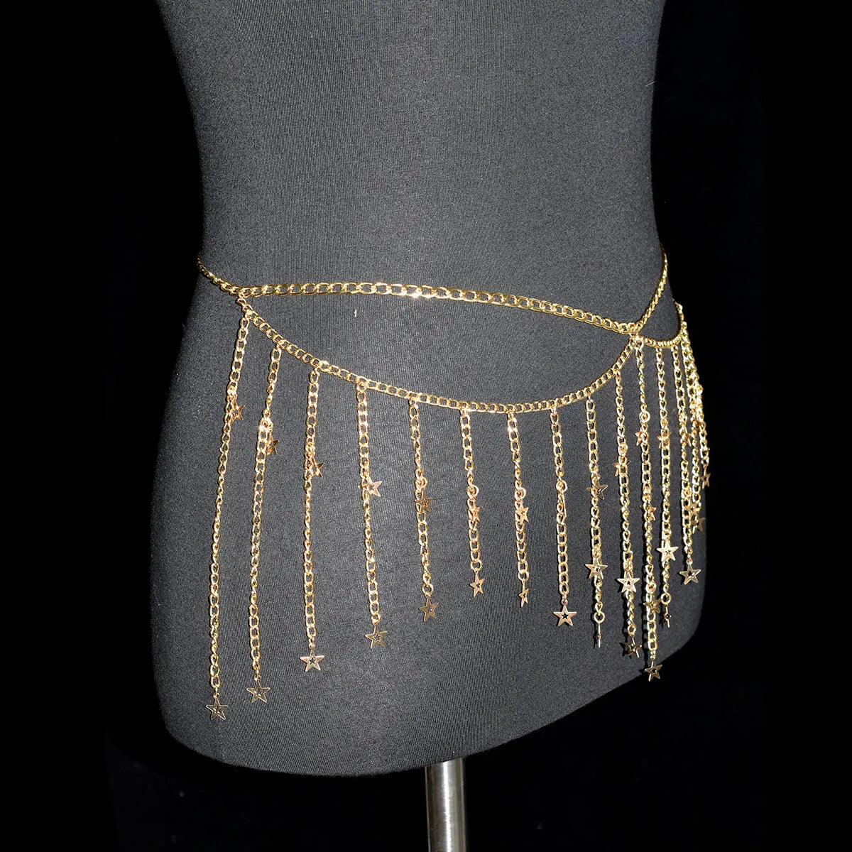 Women’s Metal Belly Chain – Star Waist Body Jewelry for Birthday, Party & Daily Wear