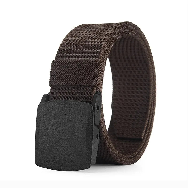 Outdoor Nylon Tactical Belt – Metal-Free Canvas Sports Belt for Men, Casual Training Jeans Belt