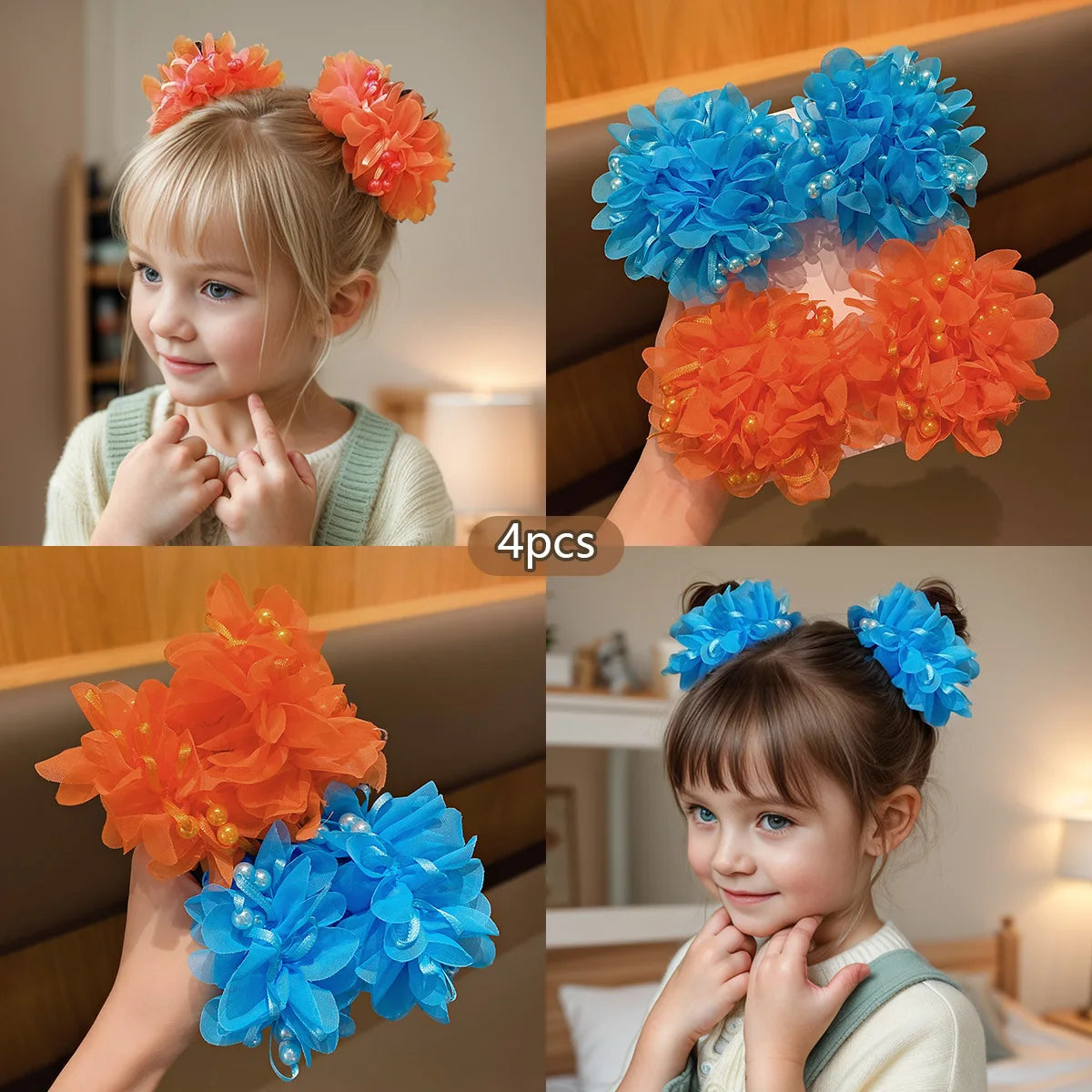 2PCS Cute Pink Headbands for Little Girls – Children’s Hair Accessories