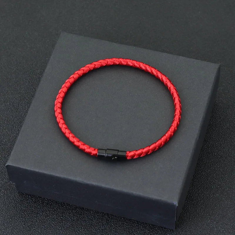 Men Lucky Thread Bracelet with Micro Magnetic Beads