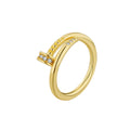 Light Luxury Gold Nail Ring
