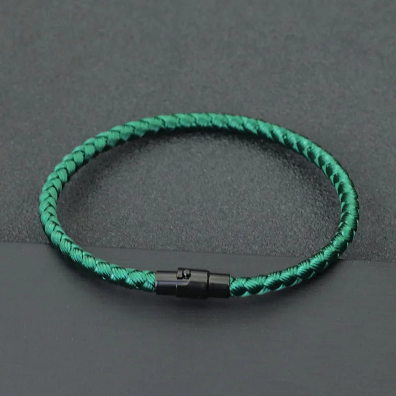 Men Lucky Thread Bracelet with Micro Magnetic Beads