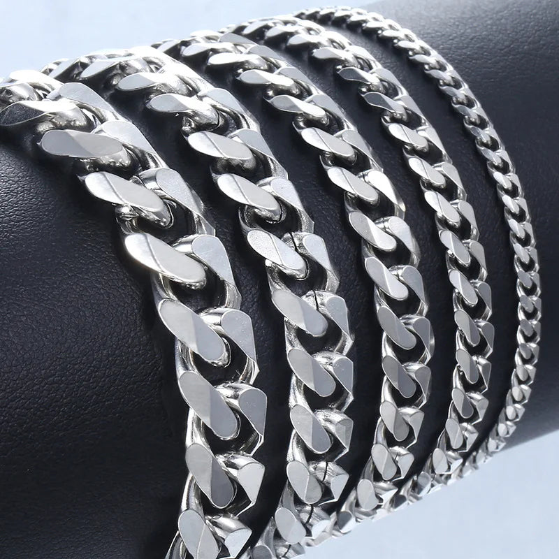 Classic Stainless Steel Chain Bracelet