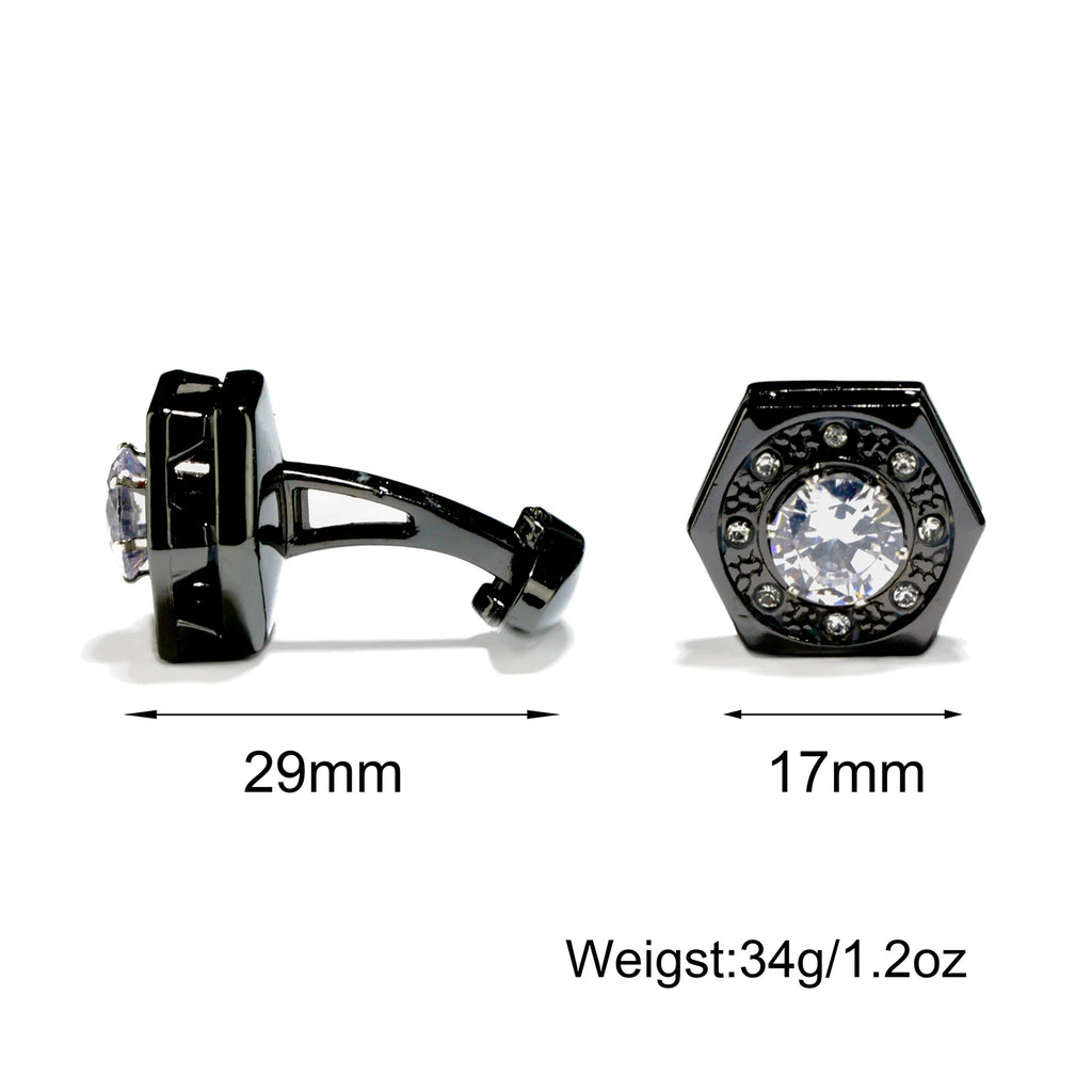 Luxury Men’s Stainless Steel Cufflinks