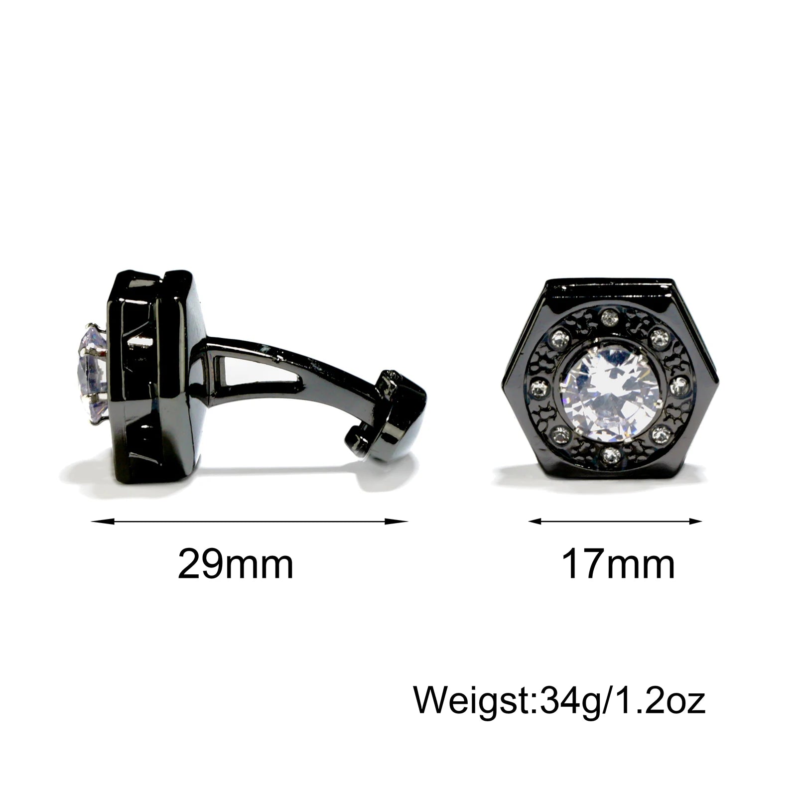 Luxury Men’s Stainless Steel Cufflinks