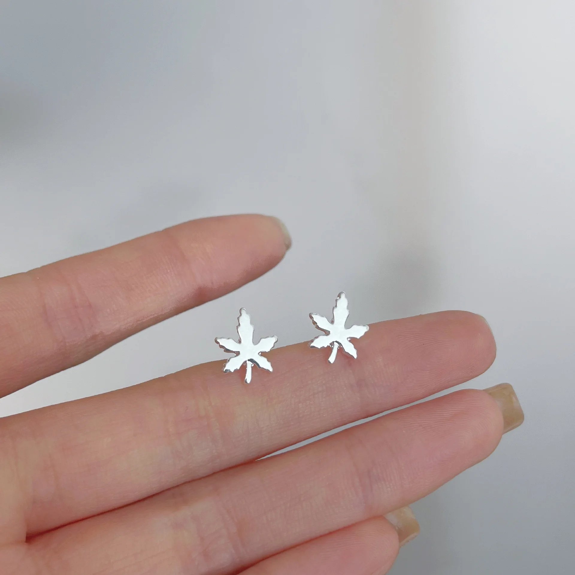 Women’s Silver Heart Star Earrings