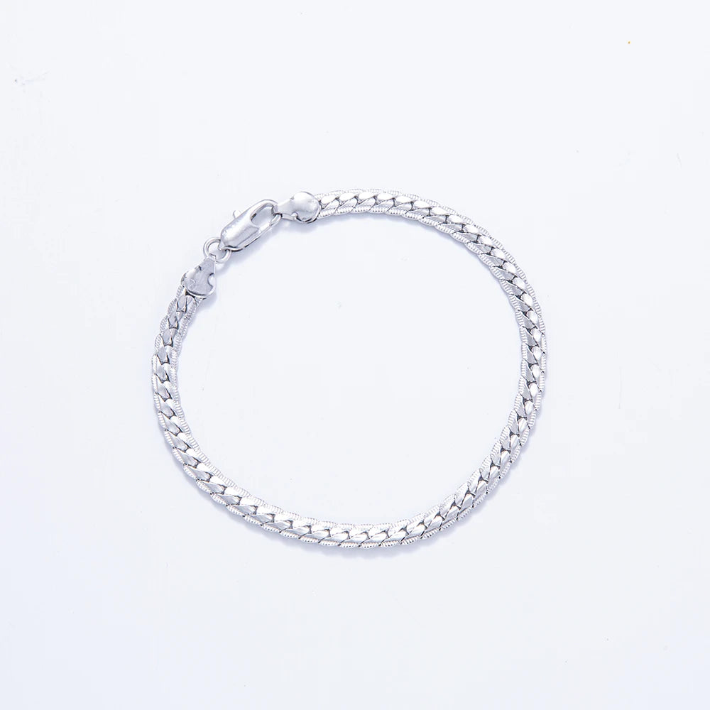 5mm Silver Chain Necklace For Men