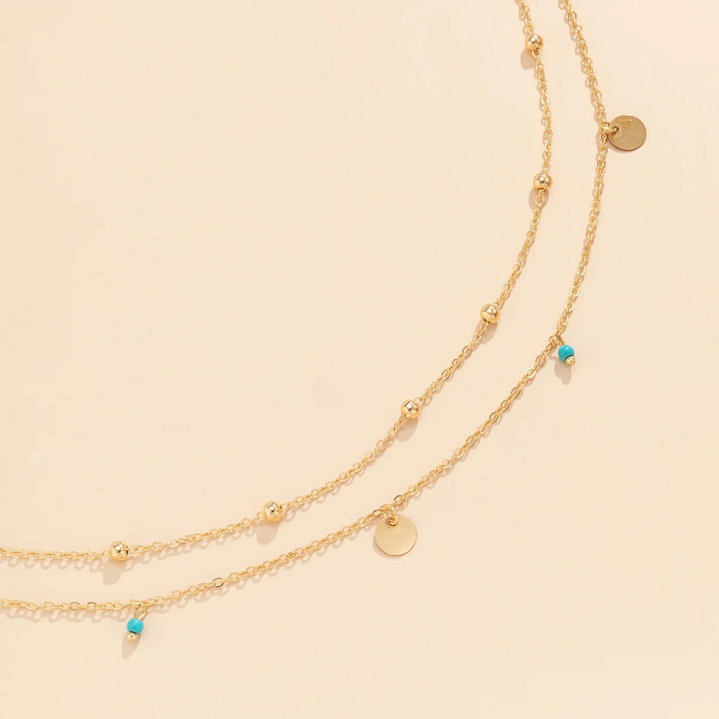 Minimalist Multilayer Waist Beads – Geometric Sequin Belly Chain for Women