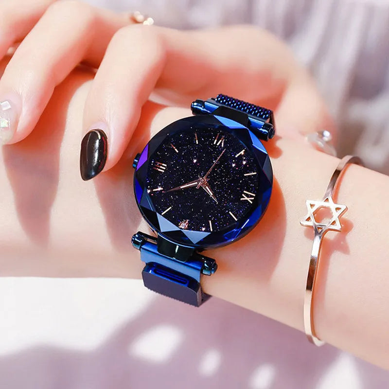 Elegant Starry Sky Quartz Watch for Women