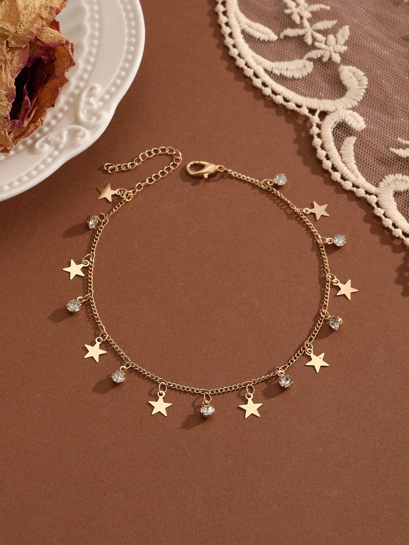 Crystal Ankle Bracelet for Women