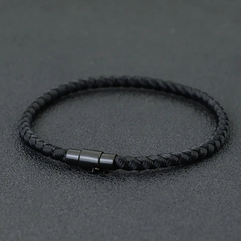 Men Lucky Thread Bracelet with Micro Magnetic Beads