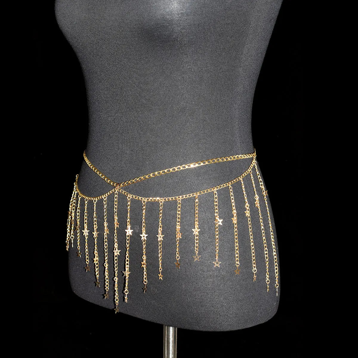Women’s Metal Belly Chain – Star Waist Body Jewelry for Birthday, Party & Daily Wear