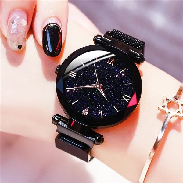 Elegant Starry Sky Quartz Watch for Women