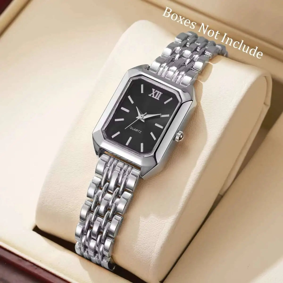 Luxury Rectangle Quartz Watch for Women