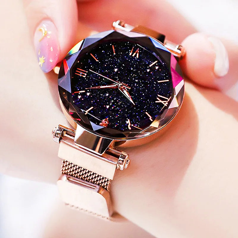 Elegant Starry Sky Quartz Watch for Women