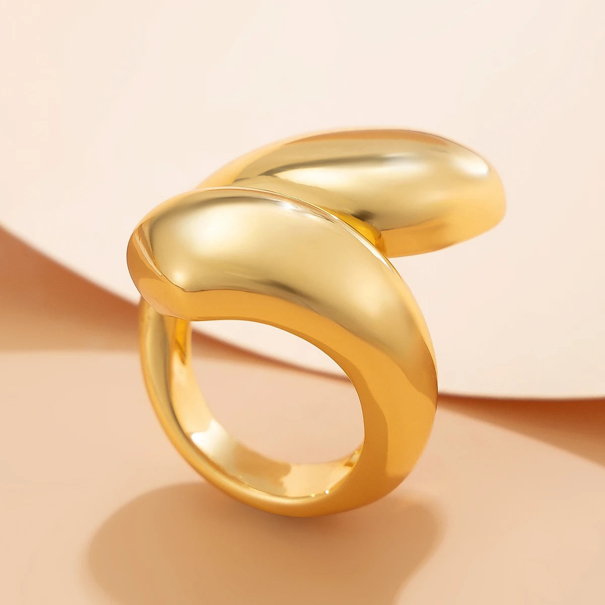 Women’s Punk Snake Water Drop Ring