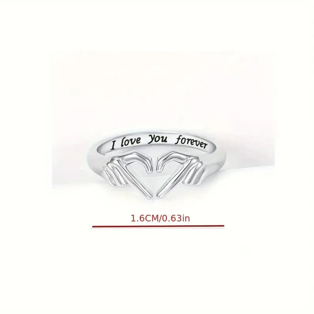 Romantic Couple Gesture Open Ring – I Love You