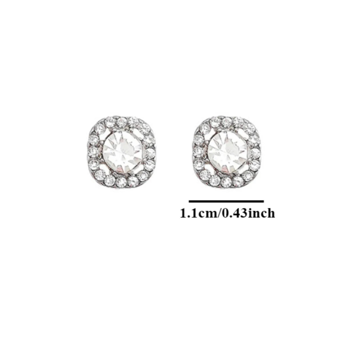 2PC Sparkling Rhinestone Earrings for Women,