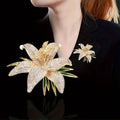 Luxurious Lily Flower Brooch – Elegant Fashion Pin