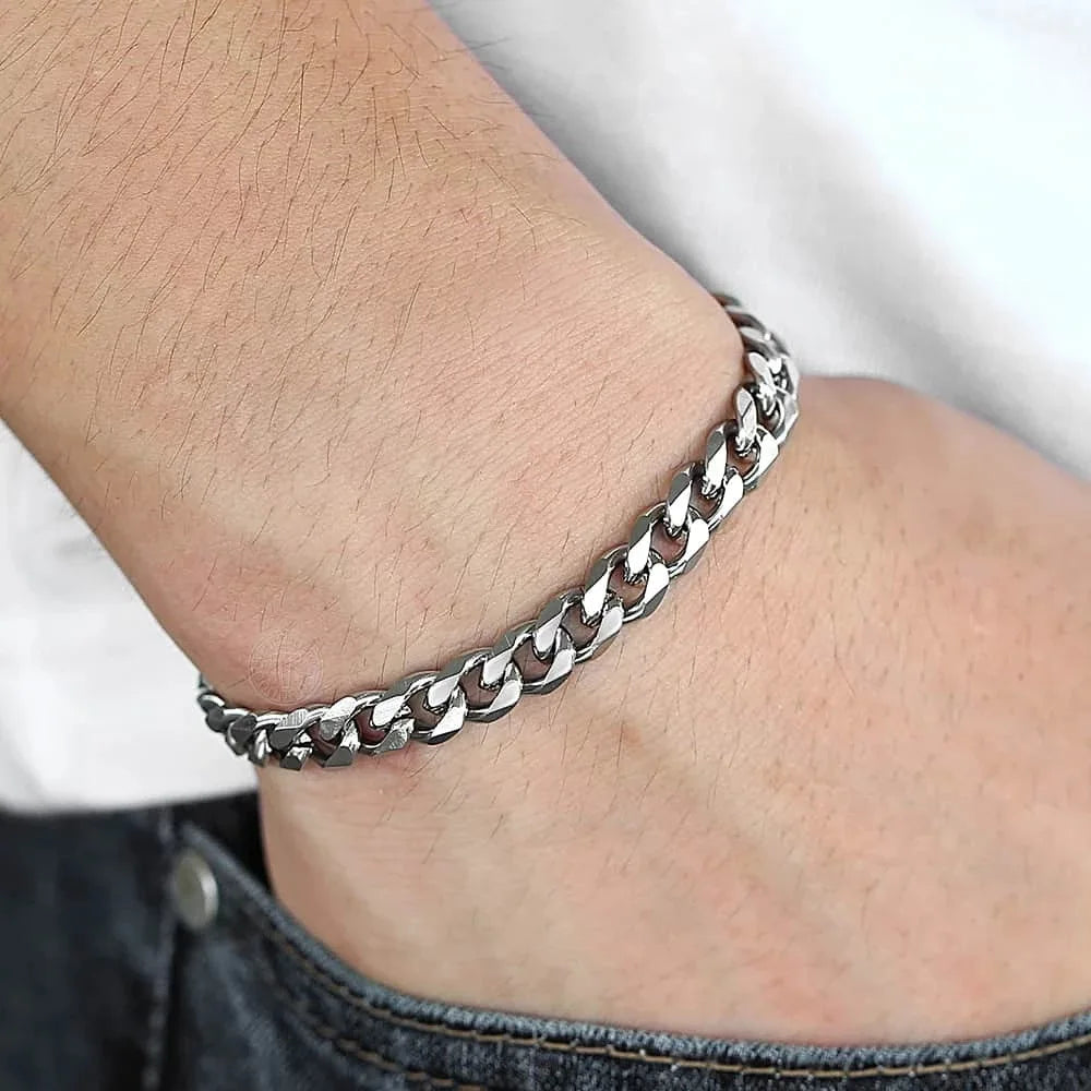 Classic Stainless Steel Chain Bracelet