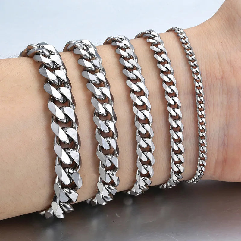 Classic Stainless Steel Chain Bracelet
