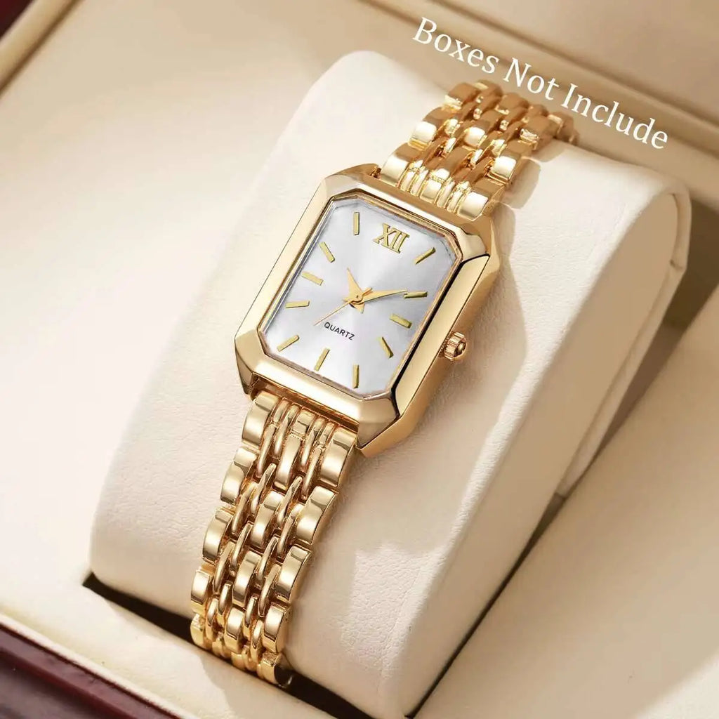 Luxury Rectangle Quartz Watch for Women