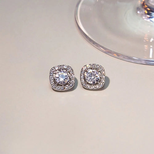 2PC Sparkling Rhinestone Earrings for Women,