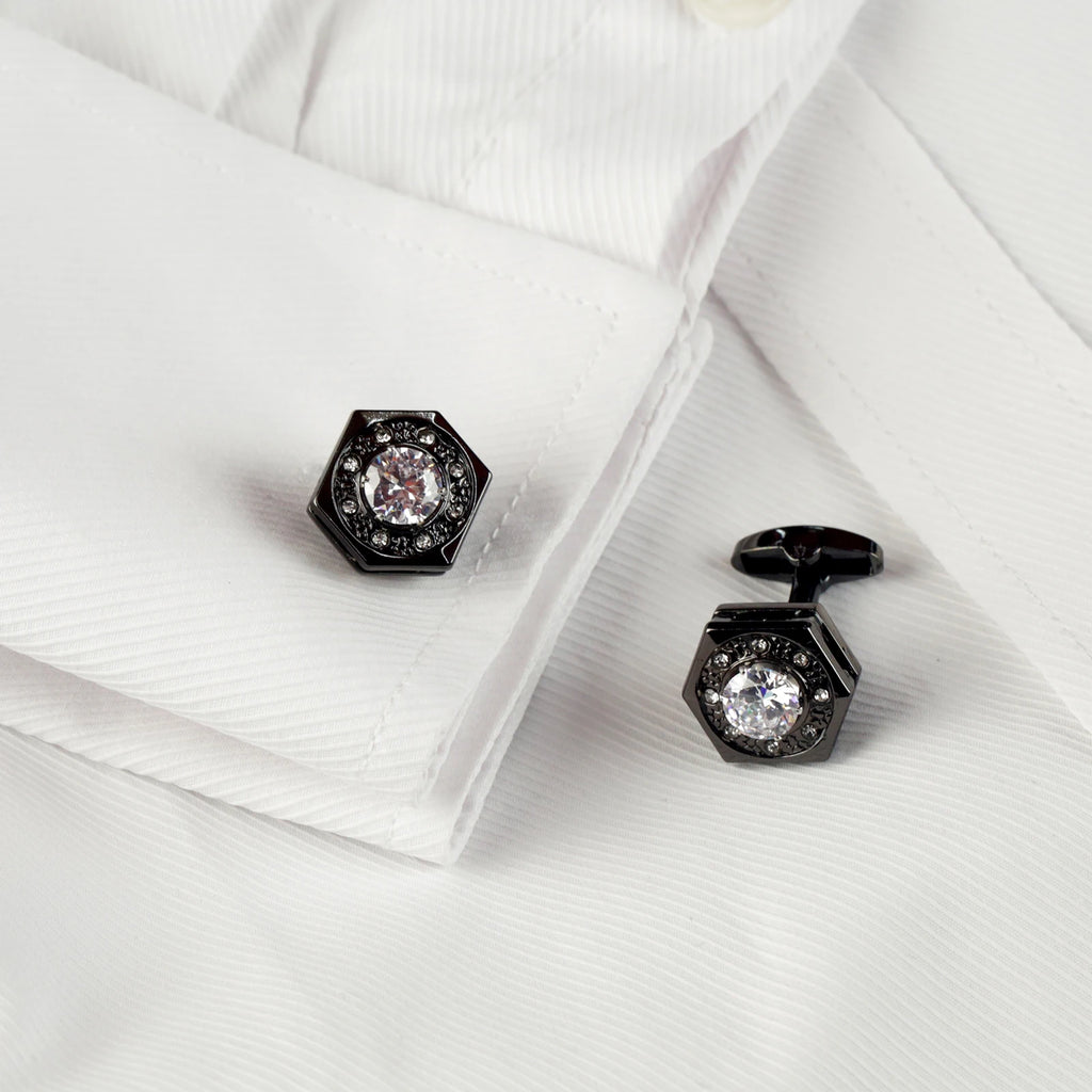 Luxury Men’s Stainless Steel Cufflinks