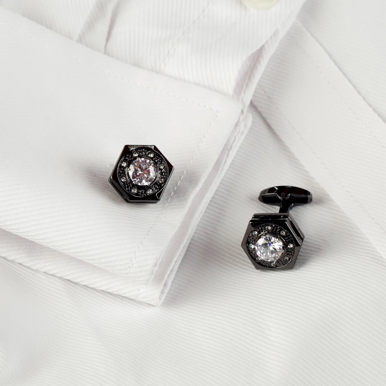 Luxury Men’s Stainless Steel Cufflinks