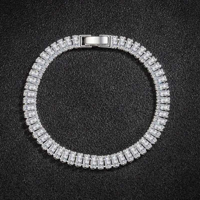 Luxury Silver Crystal Bracelet – Fine Jewelry for Women