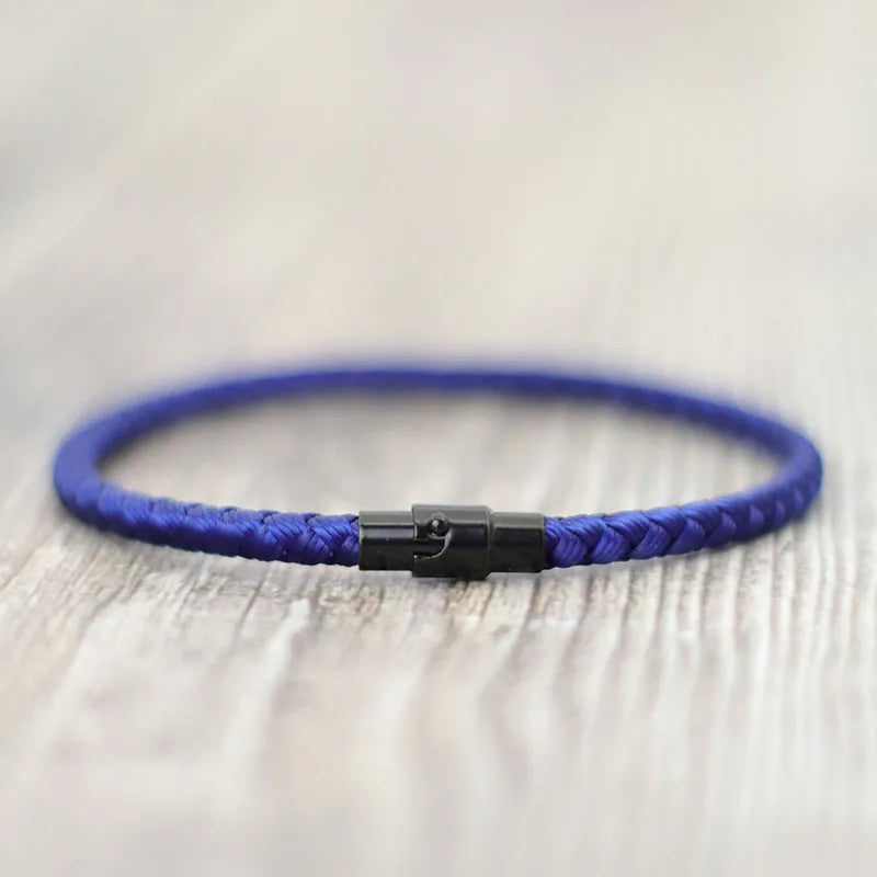 Men Lucky Thread Bracelet with Micro Magnetic Beads