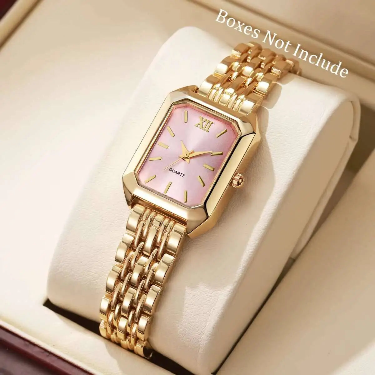 Luxury Rectangle Quartz Watch for Women