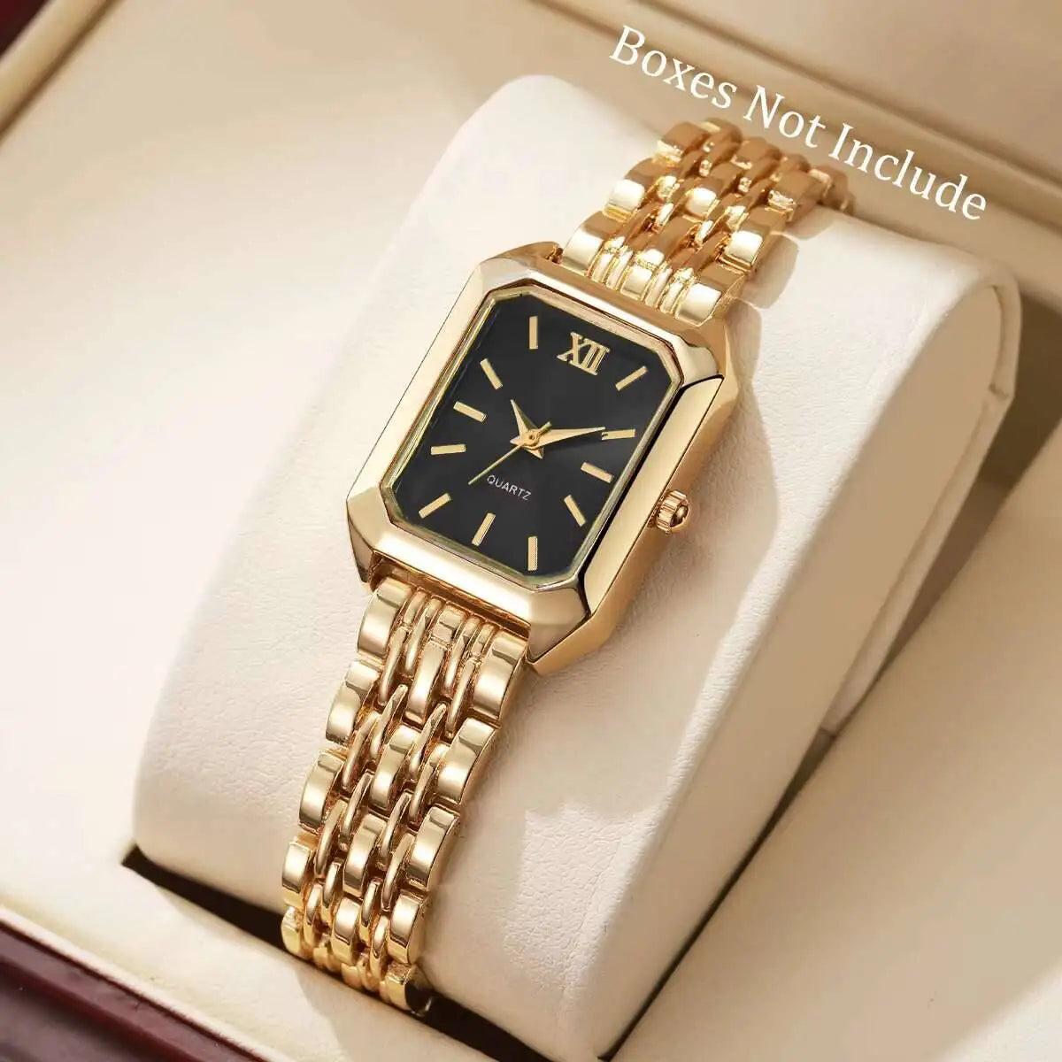 Luxury Rectangle Quartz Watch for Women