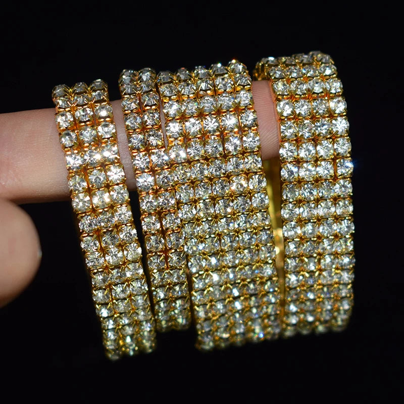 Classic Rhinestone Crystal Stretch Bracelet –  Bridal And Wedding Jewelry for Women