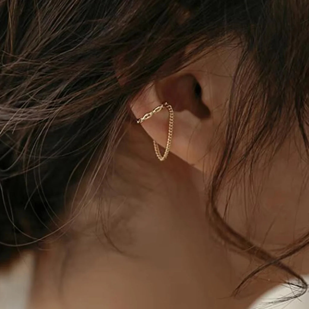 Elegant Gold Non Piercing Ear Cuff